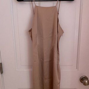 Open Back Slip Mini Dress